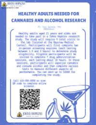 Cannabis and Alcohol Research Study (Johns Hopkins)