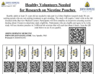 Nicotine Pouches Research Study (Johns Hopkins)