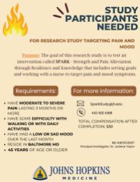 SPARK — Strength and Pain Alleviation through Resilience and Knowledge