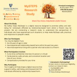 MySTEPS — Safety, Training, Empowerment & Prevention Study