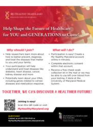 My Healthy Maryland — Precision Medicine Research
