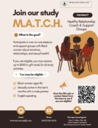 M.A.T.C.H. Study: Healthy Relationship Coach & Support Groups for Black Women