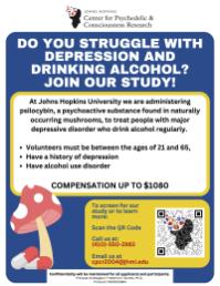 Psilocybin Treatment for Major Depressive Disorder with Alcohol Use Disorder