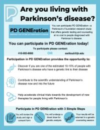 PD GENEration: Parkinson's Foundation Research Study Offering Free Genetic Testing and Counseling